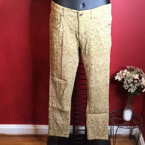 ERIC EMBROIDERED STRETCH JEANS SIZE 10 - Picture 1 of 4